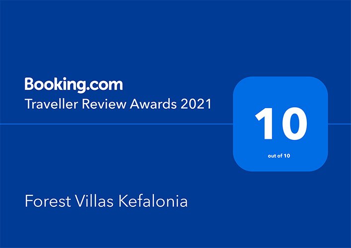 Forest Villas Kefalonia Booking.com Award